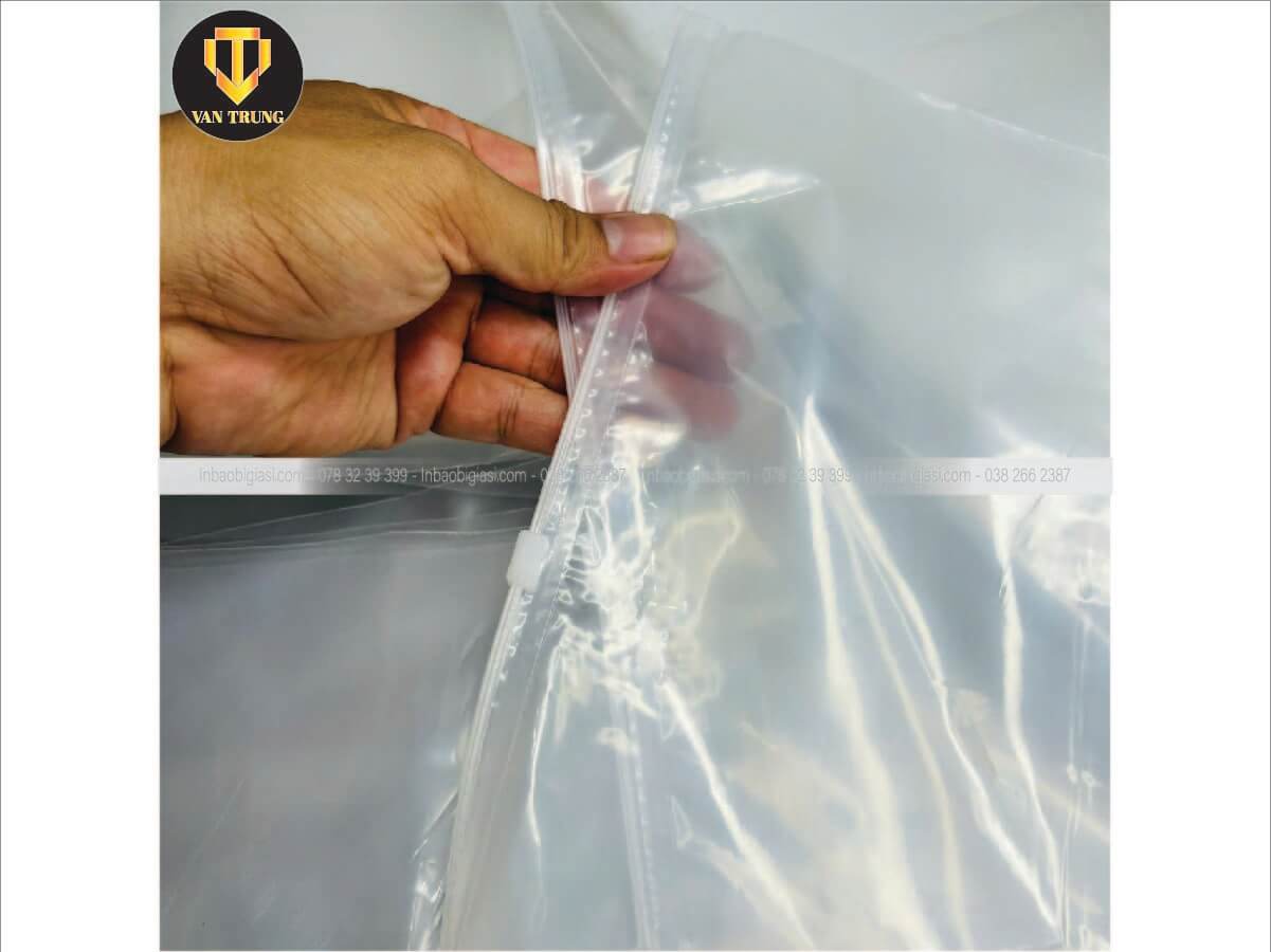 Túi zipper khóa kéo trong suốt