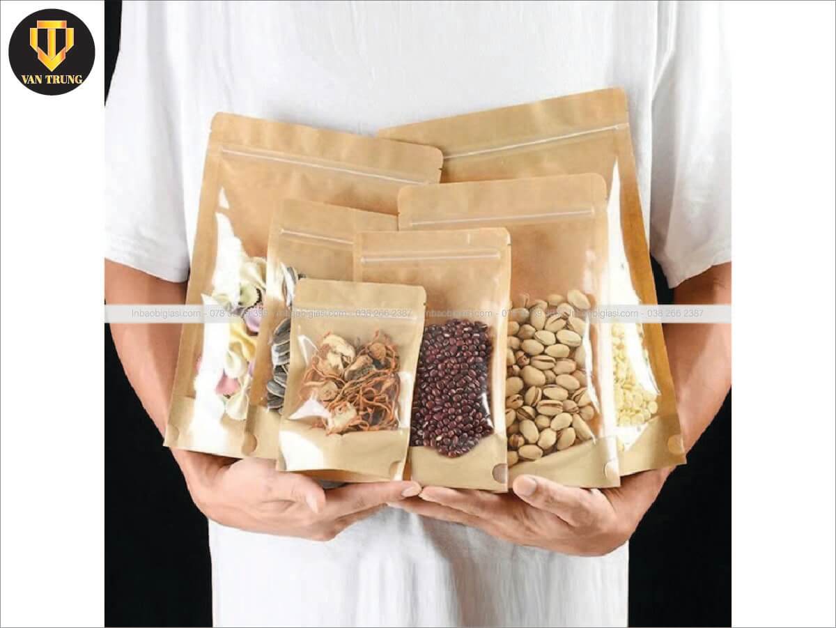 Túi zipper kraft đẹp