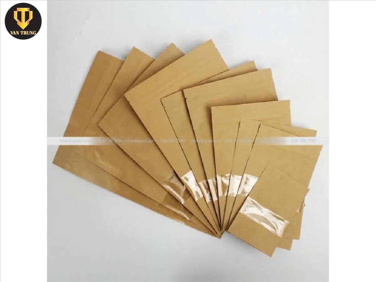 Túi zipper kraft đựng cà phê