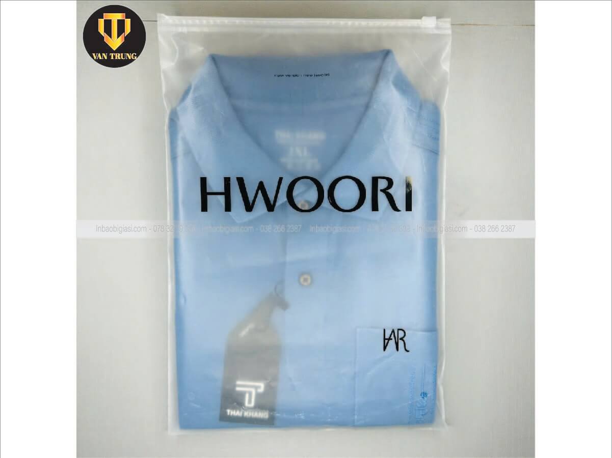 Túi zipper trong suốt đựng quần áo giá rẻ