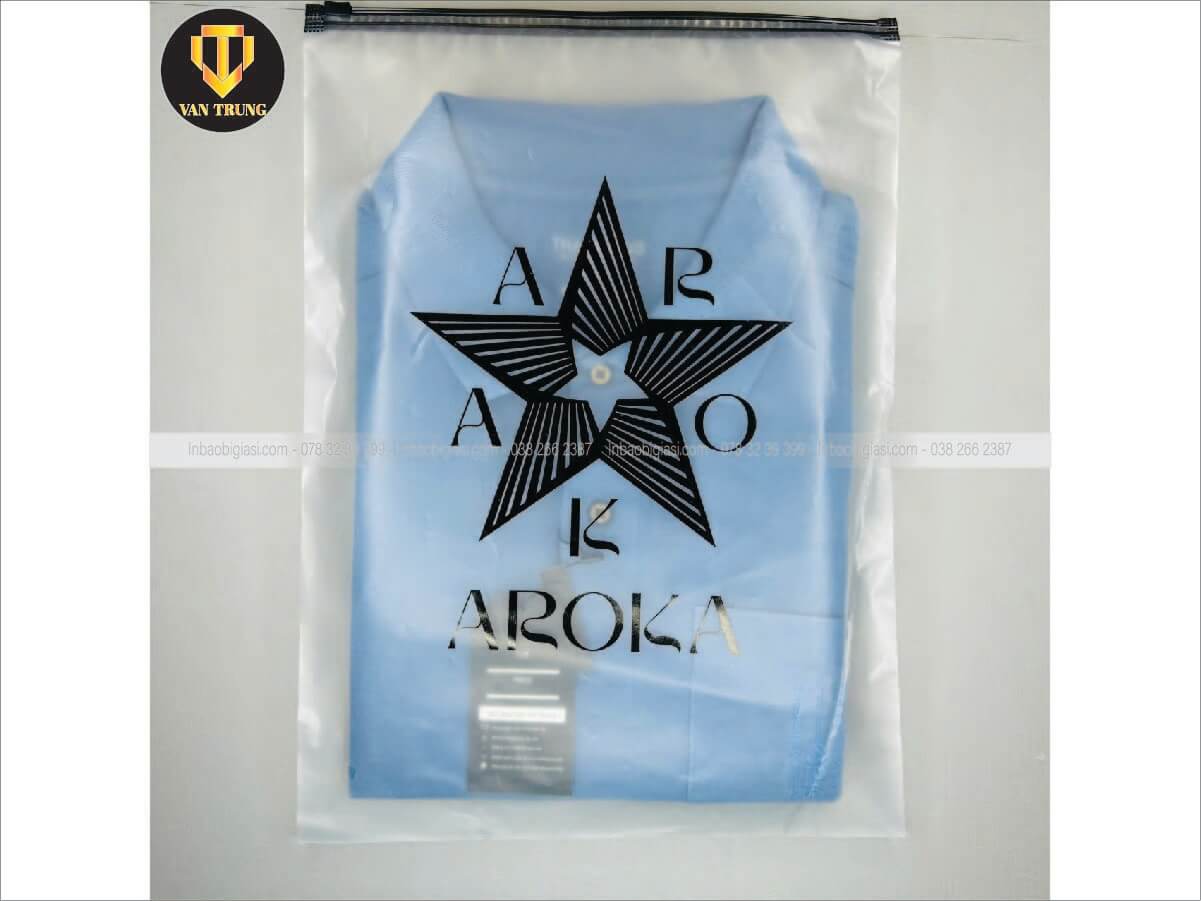 Túi zipper khóa kéo đựng quần áo trong suốt