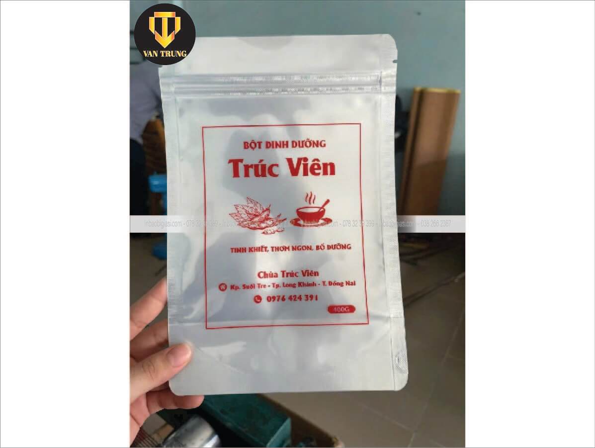 Xưởng in túi zipper bạc theo yêu cầu